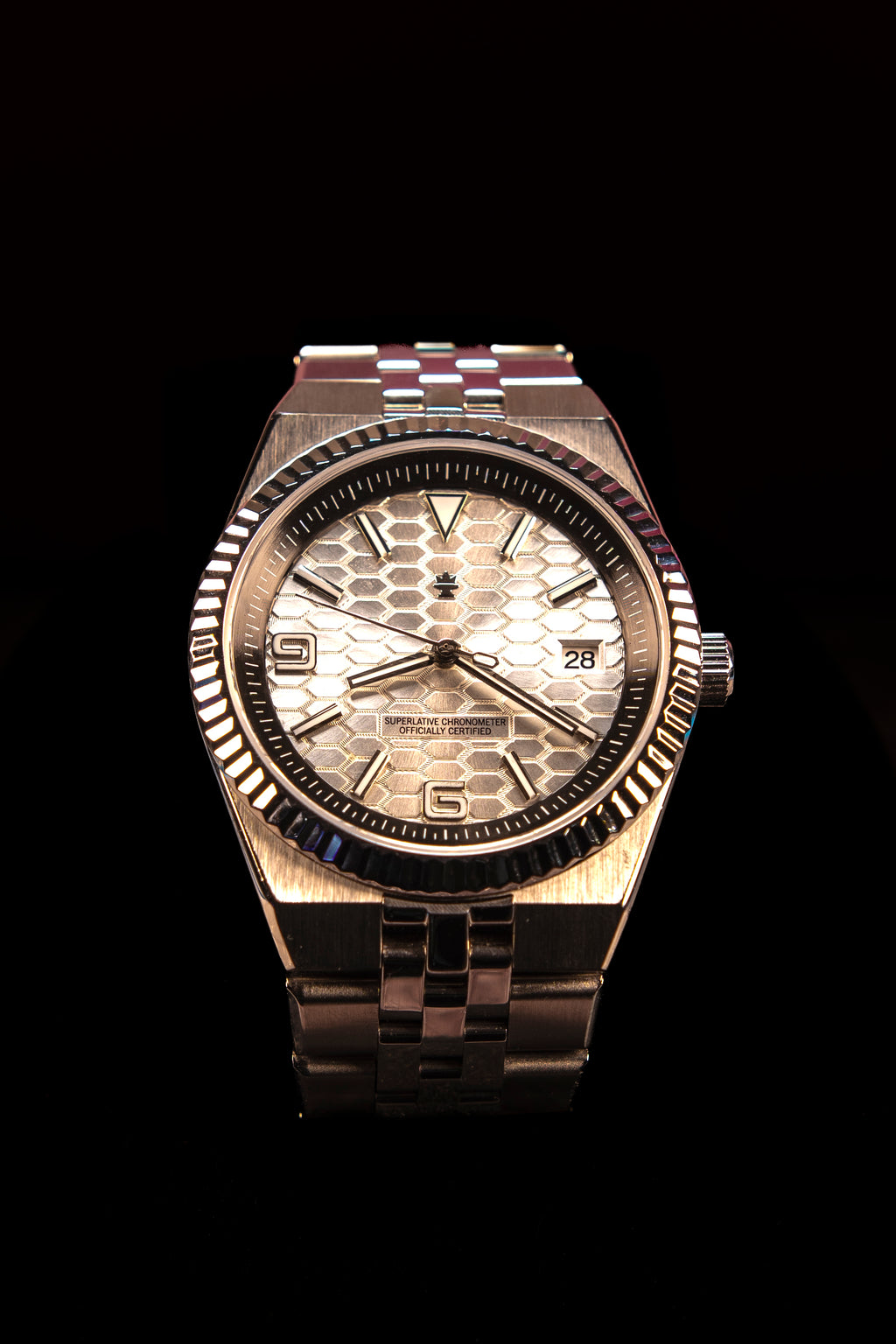 This is the F&C Private Label Crown Meridian Automatic, 40mm