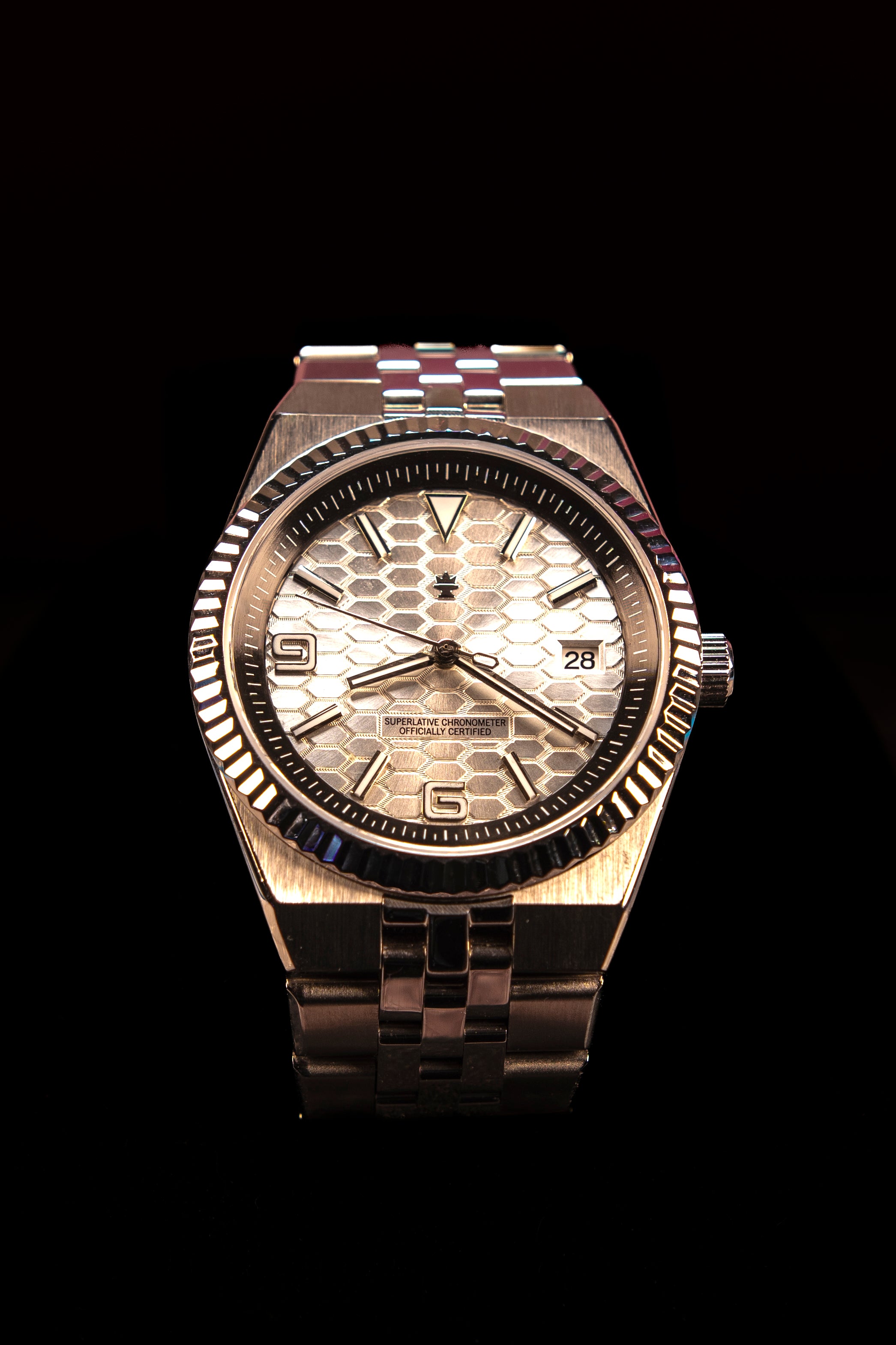 This is the F&C Private Label Crown Meridian Automatic, 40mm
